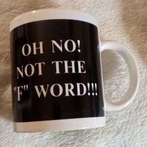 OH NOOO NOT THE F WORD! FIFTY HAPPY BIRTHDAY MUG